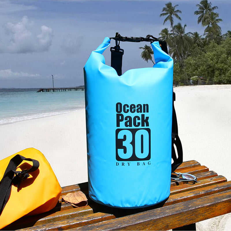 PVC 5L 10L 20L Outdoor Diving Compression Storage Waterproof Bag Dry Bag For Man Women Swimming Rafting Kayak